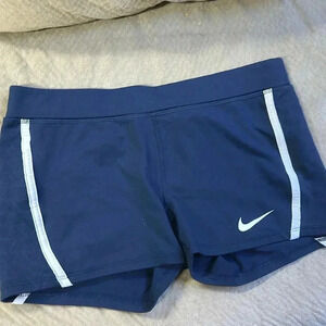 Nike Women’s Blue and white dry fit Running Shorts